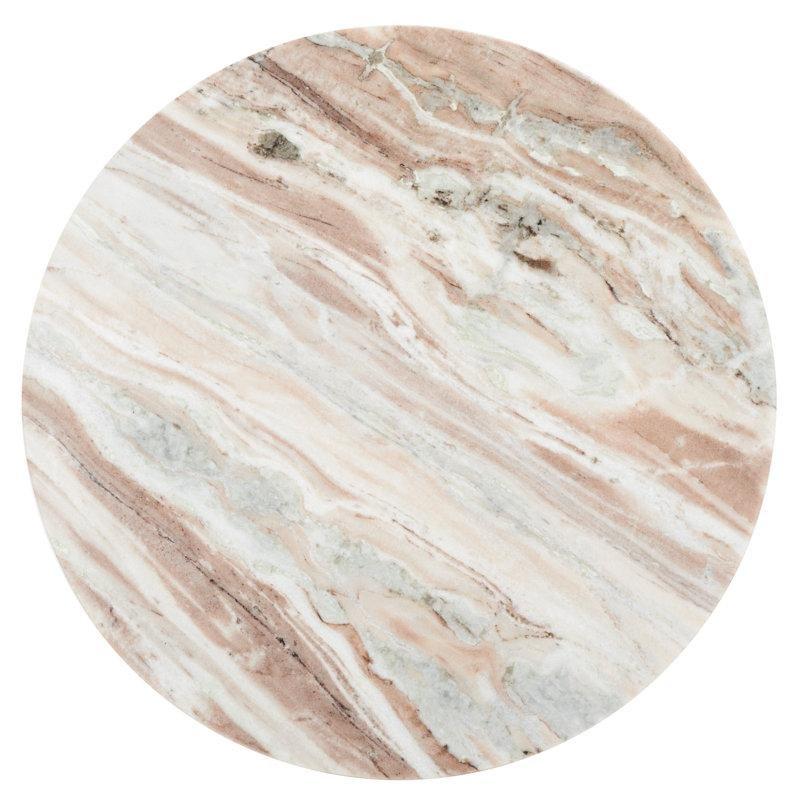 Beyaz Mermer Mantar Zigon Sehpa 52x52x60 cm - 108412