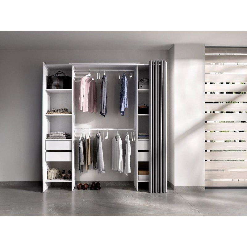 Beyaz Perdeli Gardrop 110-178 cm - 90358