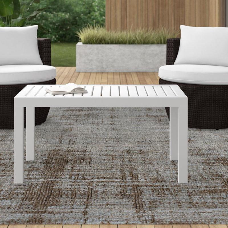 Beyaz Plastik Orta Sehpa 90x45 cm - 105802