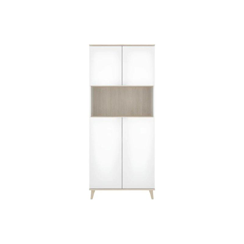 Beyaz ve Meşe Çok Amaçlı Dolap 80x189 cm - 92761