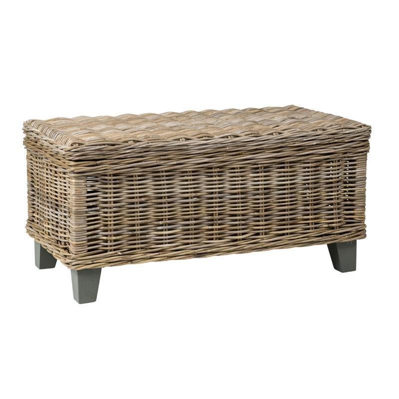 Bohem Orta Sehpa Hasır 94x51x46 cm Kahverengi Gri - 105244