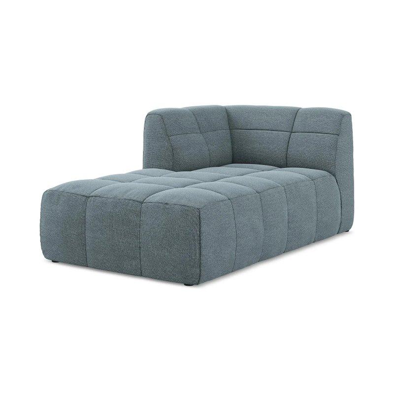 Buklet Kumaş Sol Kollu Dinlenme Koltuğu Jeans-175x77x101 cm - 109907