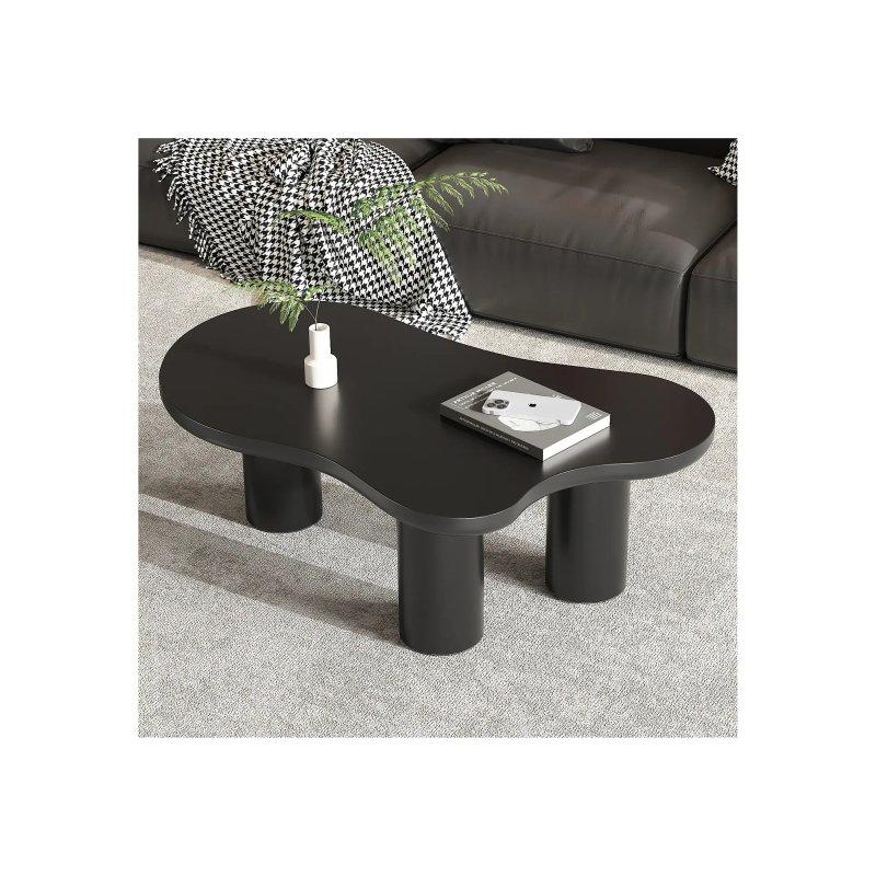 Bulut Şekilli Siyah Orta Sehpa 107x66x41 cm MDF Üstü PVC Ayaklı - 102363 Bulut Şekilli Siyah Orta Sehpa 107x66x41 cm MDF Üstü PVC Ayaklı - 102363