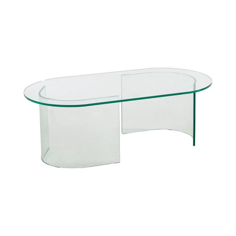 Cam Orta Sehpa Şeffaf Eğimli 115x60 cm - 102651