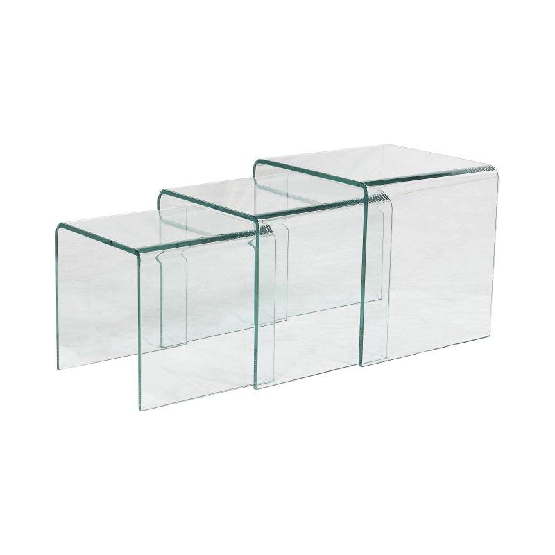 Cam Zigon Orta Sehpa 42x42 cm - 102612