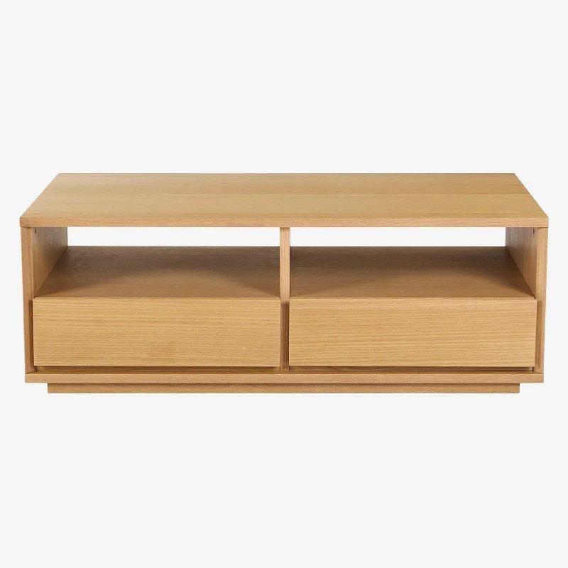 Ceviz Ahşap Orta Sehpa 120x60 cm Çekmeceli - 103710