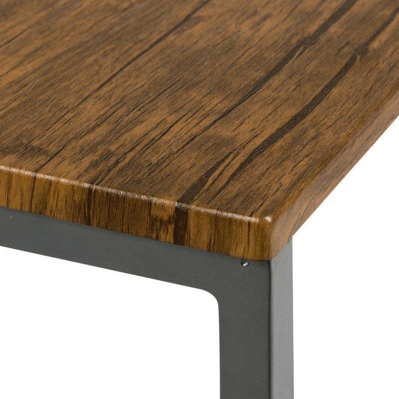 Ceviz Rengi C Tipi 3'lü Zigon Sehpa Takımı 56x36 cm - 108169