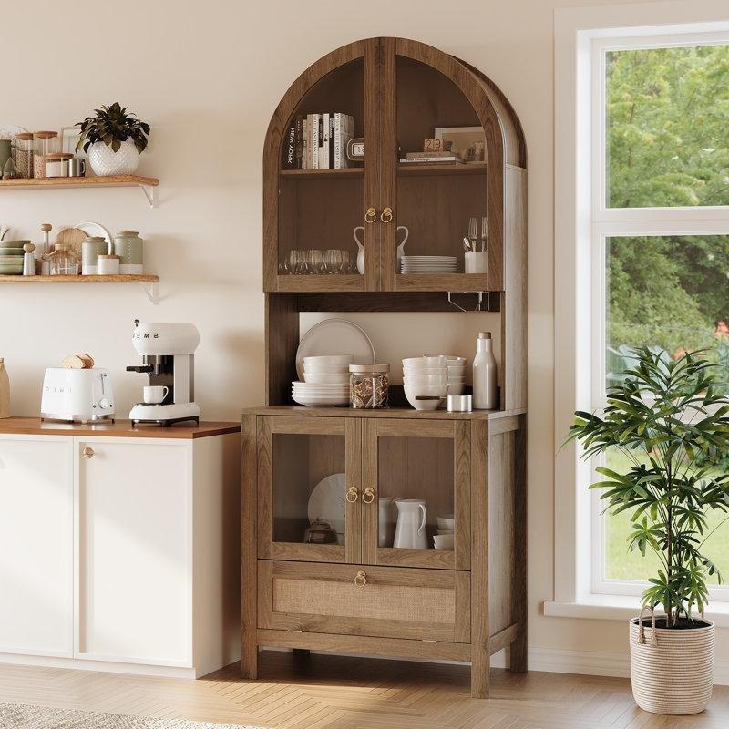 Ceviz Rengi Endüstriyel Ahşap Kahve Köşesi 190 cm - 99874