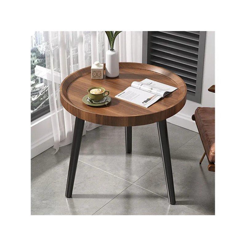 Ceviz Siyah İkili Zigon Sehpa 80x55x39 cm - 106489