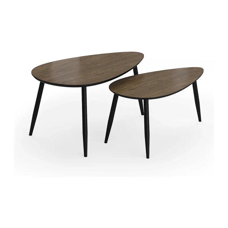 Ceviz Siyah Zigon Sehpa 98x60x48 cm - 106459