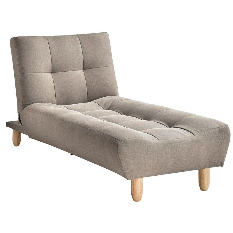 Clic Clac Taupe Kumaş Uzanma ve Dinlenme Koltuğu 84x165x87 cm - 109203