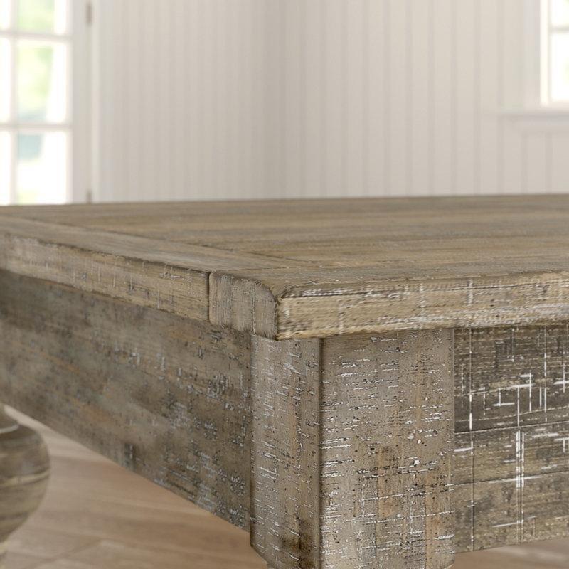 Clintwood Masif ve Endüstriyel Ahşap Dikdörtgen Orta Sehpa 132x81x46 cm - 104077