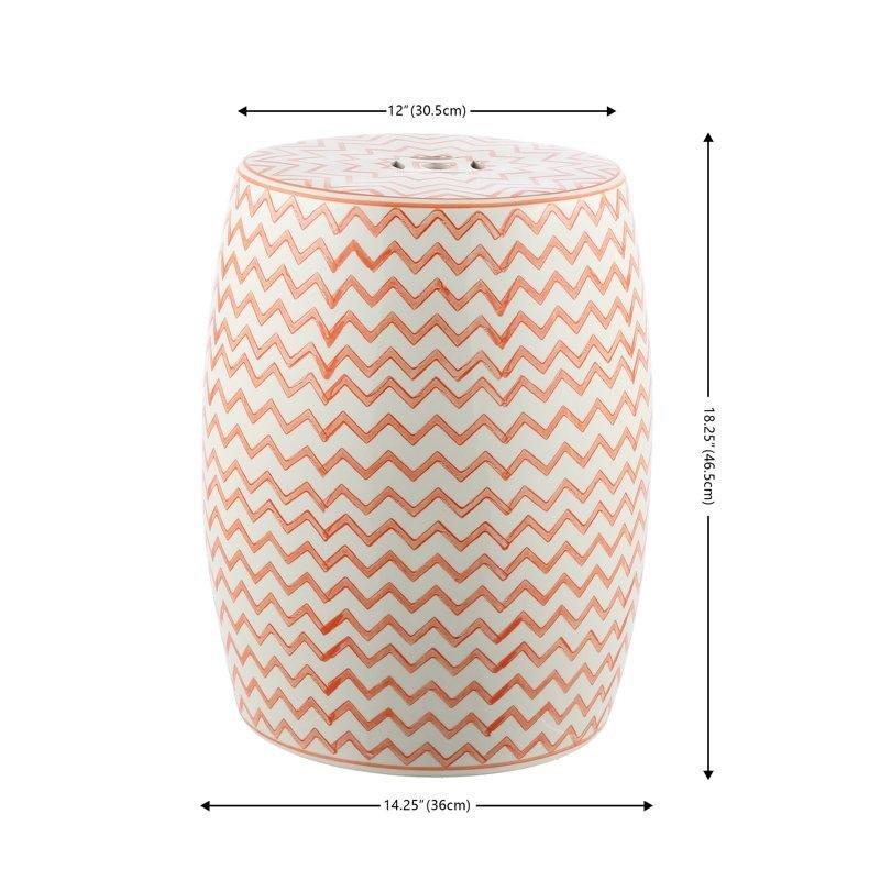 Çok Renkli Seramik Suya Dayanıklı Seramik Yan Sehpa-46x36x36 cm - 113517