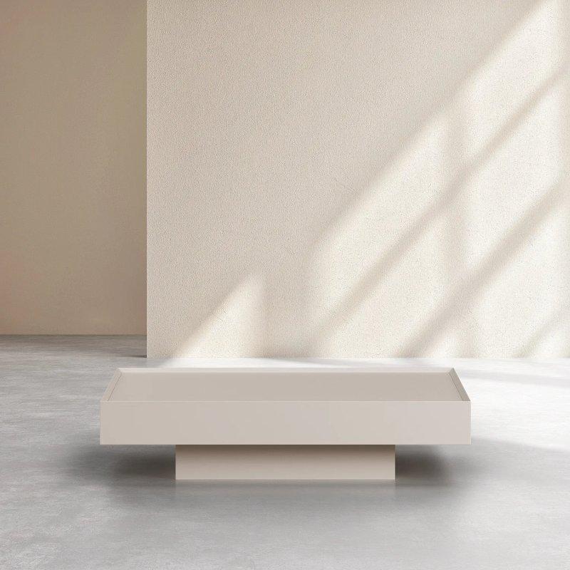 Corato Krem Çekmeceli Orta Sehpa 120x29x75 cm - 103677