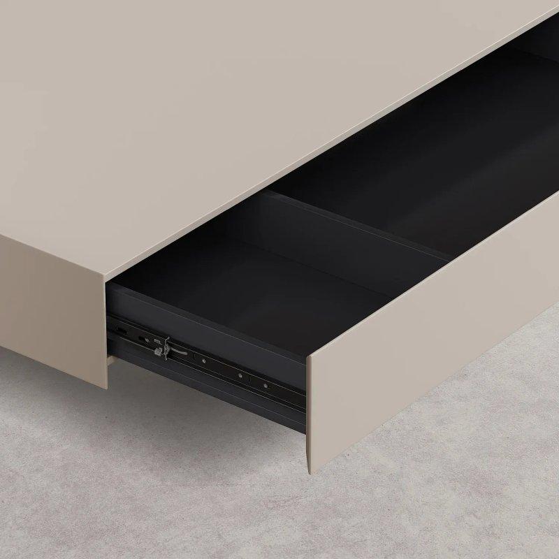 Corato Krem Çekmeceli Orta Sehpa 120x29x75 cm - 103677