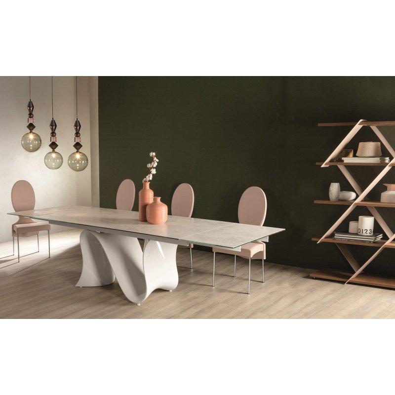 Dalga Tasarımlı Genişletilebilir Seramik Masa 160-200 cm - 89032
