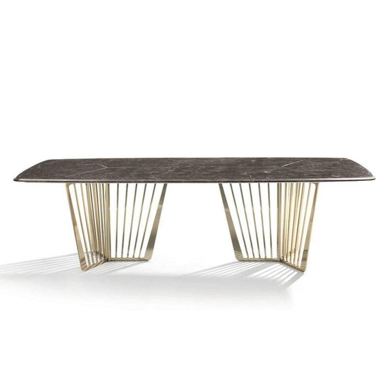 Dikdörtgen Gold Ayaklı Mermer Masa 240x110 cm - 91591 Dikdörtgen Gold Ayaklı Mermer Masa 240x110 cm - 91591