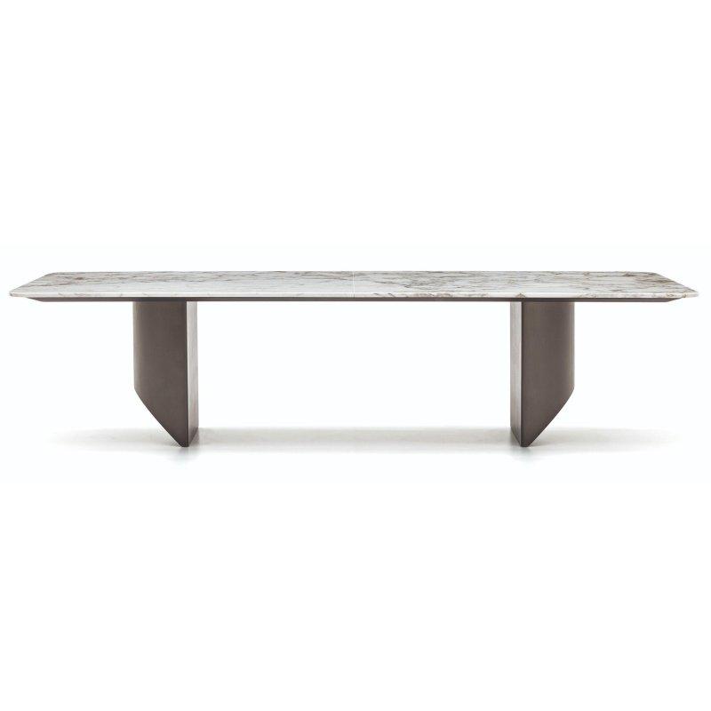 Dikdörtgen Mermer Masa 240x120 cm Calacatta Gri Siyah - 91975