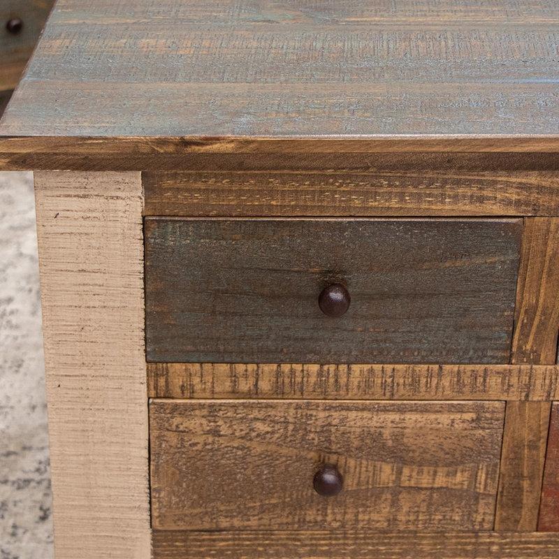 Dodge Lupita Eskitme Orta Sehpa Masif Ahşap 127x80 cm - 104119