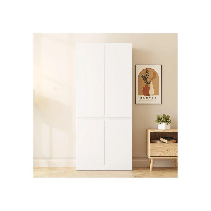 Doğal Ahşap 2 Kapılı Gardrop 70x170 cm - 90610