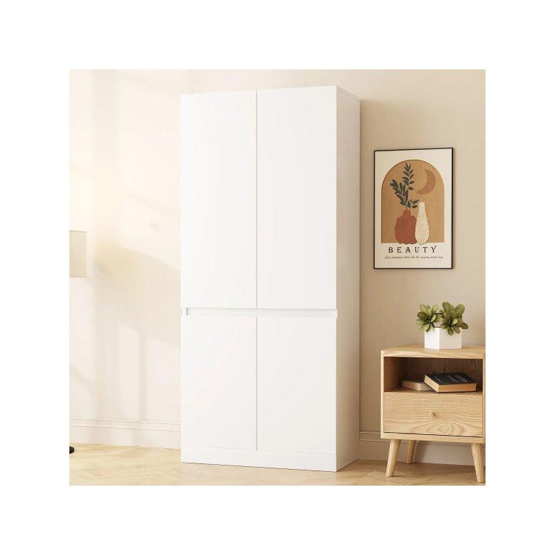 Doğal Ahşap 2 Kapılı Gardrop 70x170 cm - 90610