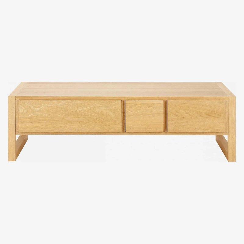Doğal Çelik Ahşap 6 Çekmeceli Orta Sehpa 120x69 cm - 103752