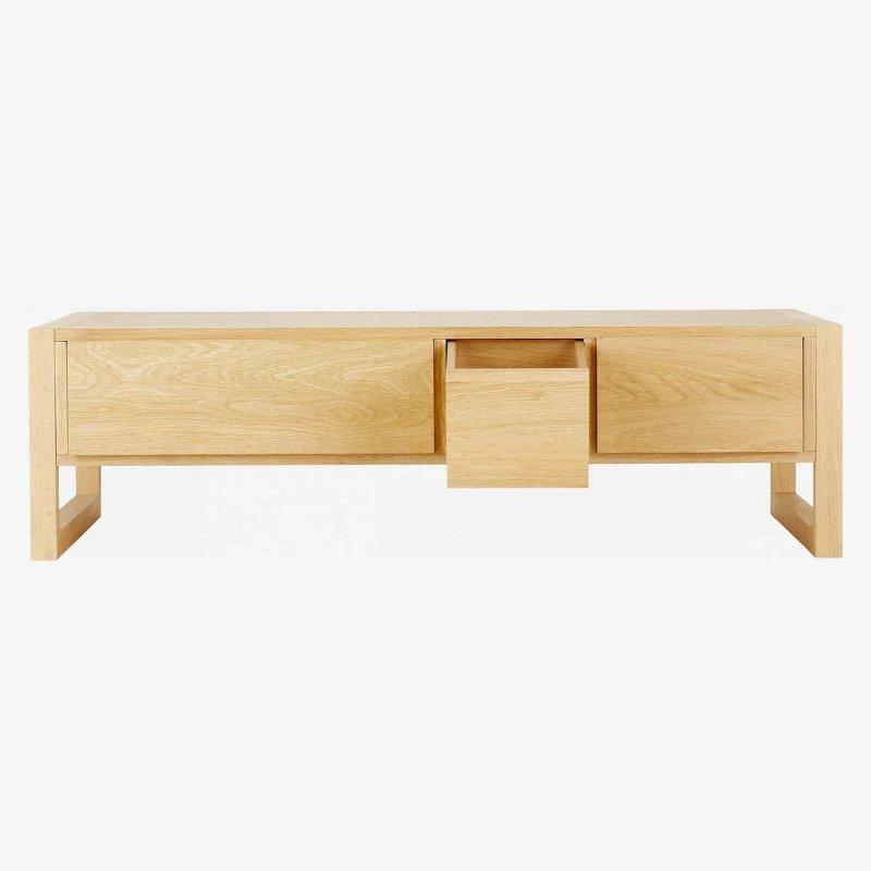 Doğal Çelik Ahşap 6 Çekmeceli Orta Sehpa 120x69 cm - 103752