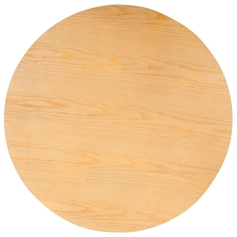 Doğal Karaağaç Top Ayaklı Orta Sehpa 97x97x38 cm - 105937