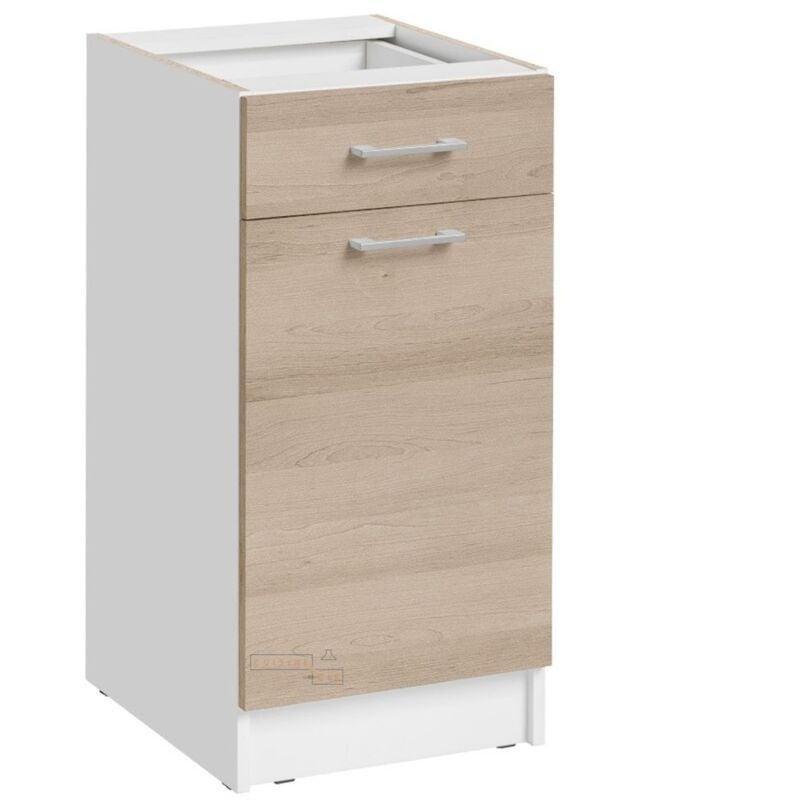 Doğal Meşe Endüstriyel Ahşap Mutfak Alt Dolabı 40x82x46 cm - 100869