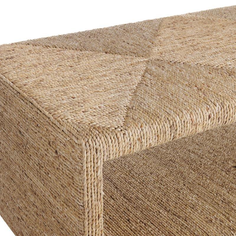 Doğal Rattan Dikdörtgen Orta Sehpa Raflı 127x61x46 cm - 105424