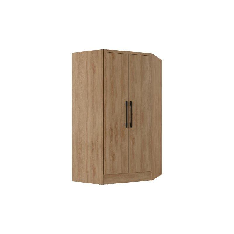 Doğal Renk Köşe Gardrop 2 Kapılı 102x182x102 cm - 90556