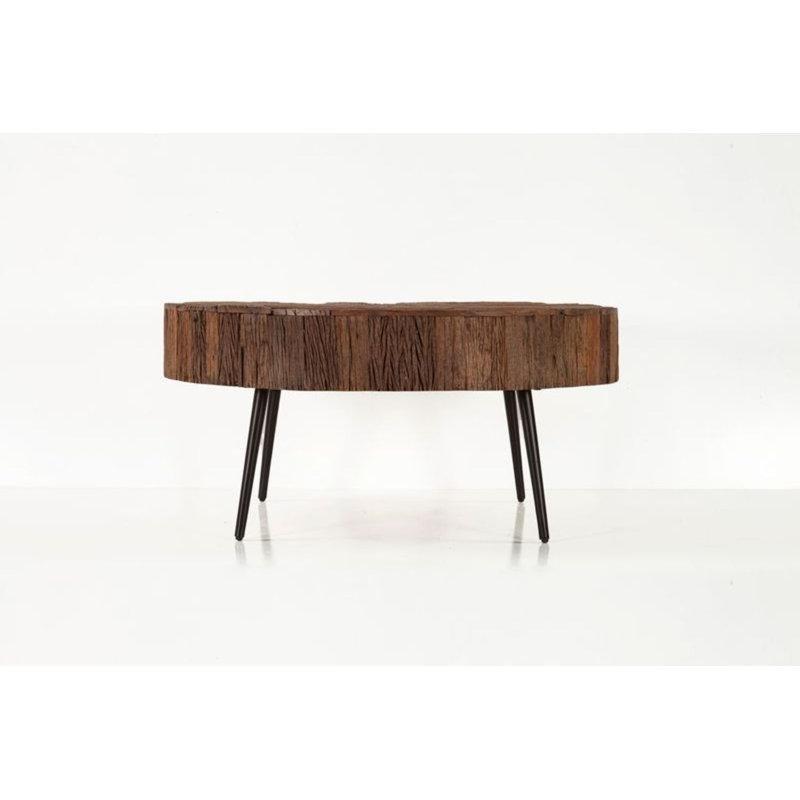 Doğal Renk Kütük Orta Sehpa 97x97x46 cm - 105301