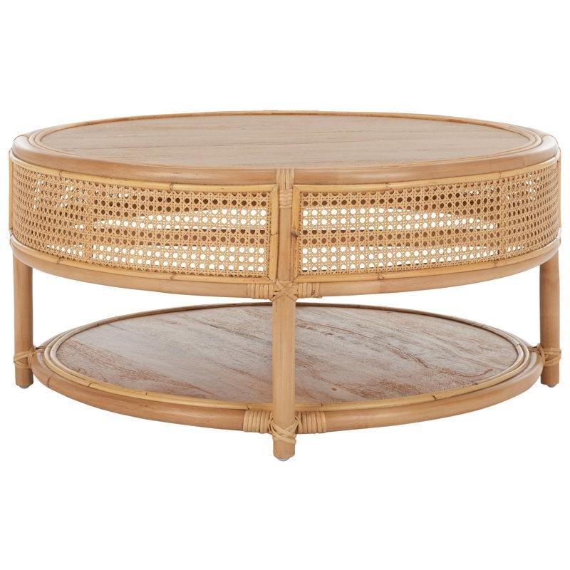 Doğal Renkli Rattan Orta Sehpa 80 cm - 105346
