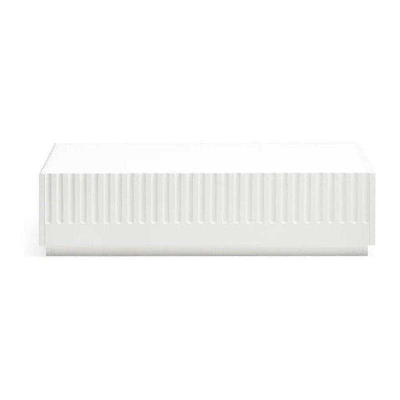 Doric Beyaz Endüstriyel Ahşap Orta Sehpa 110x60 cm - 102549