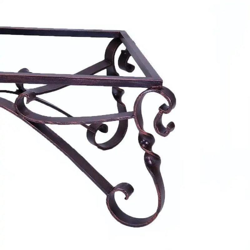 El Dövmesi Bakır Ferforje Orta Sehpa 183x107x53 cm - 104290