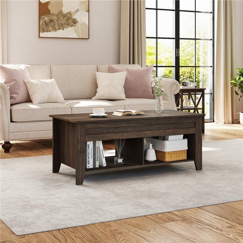 Endüstriyel Ahşap Açılır Akıllı Sehpa 100x37x62 cm - 101397