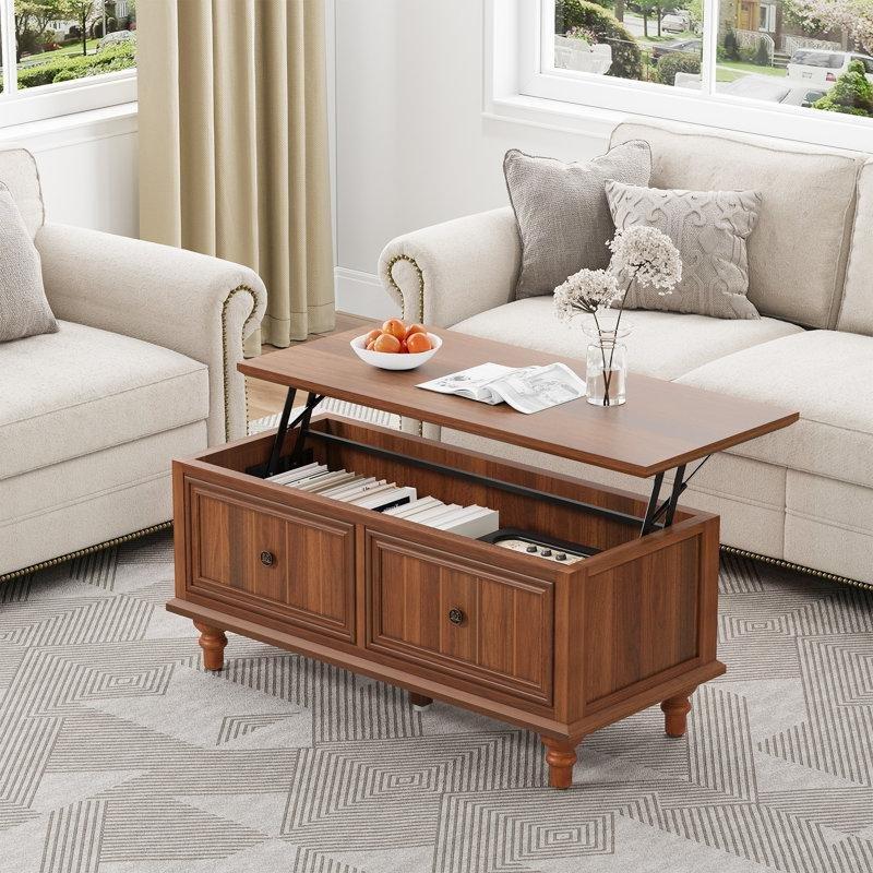 Endüstriyel Ahşap Açılır Akıllı Sehpa 100x45x45 cm - 101142