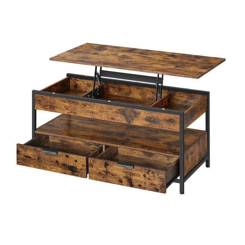 Endüstriyel Ahşap Açılır Akıllı Sehpa 48 cm × 100 cm × 50 cm - 101343