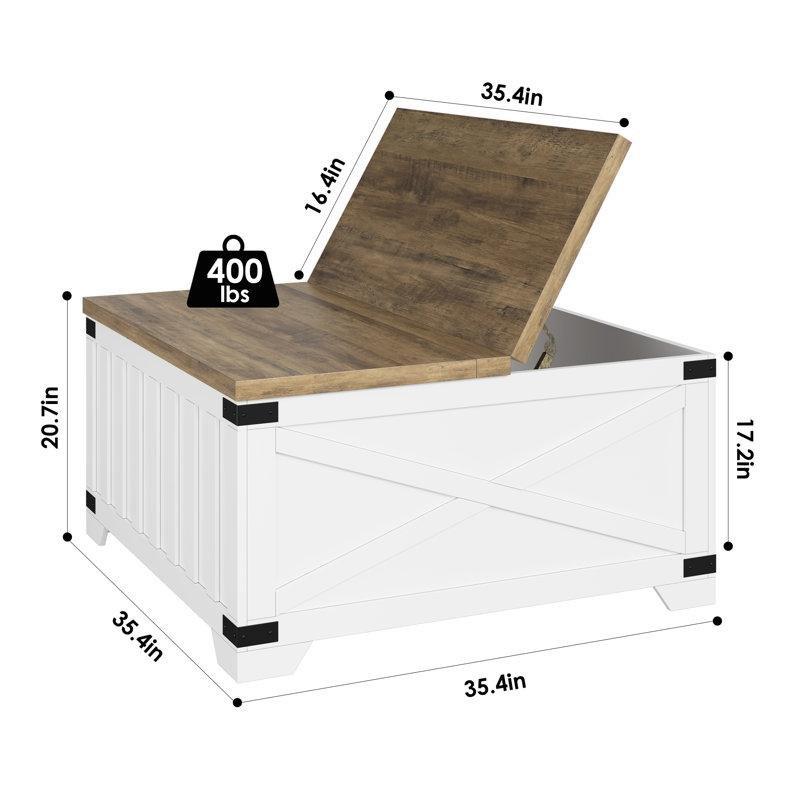 Endüstriyel Ahşap Açılır Akıllı Sehpa 89 cm - 101379