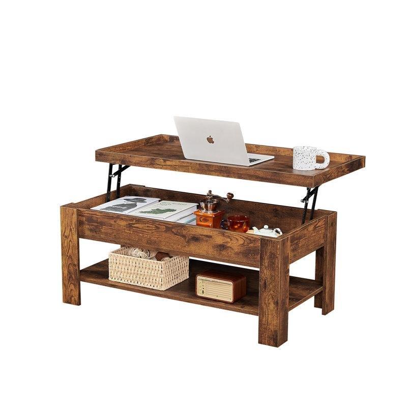 Endüstriyel Ahşap Açılır Akıllı Sehpa 97 cm x 49 cm - 101322