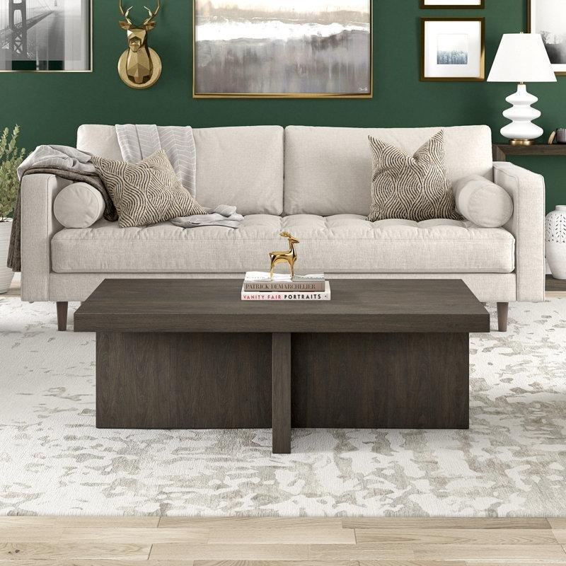 Endüstriyel Ahşap Dikdörtgen Orta Sehpa 112x60x38 cm - 104095