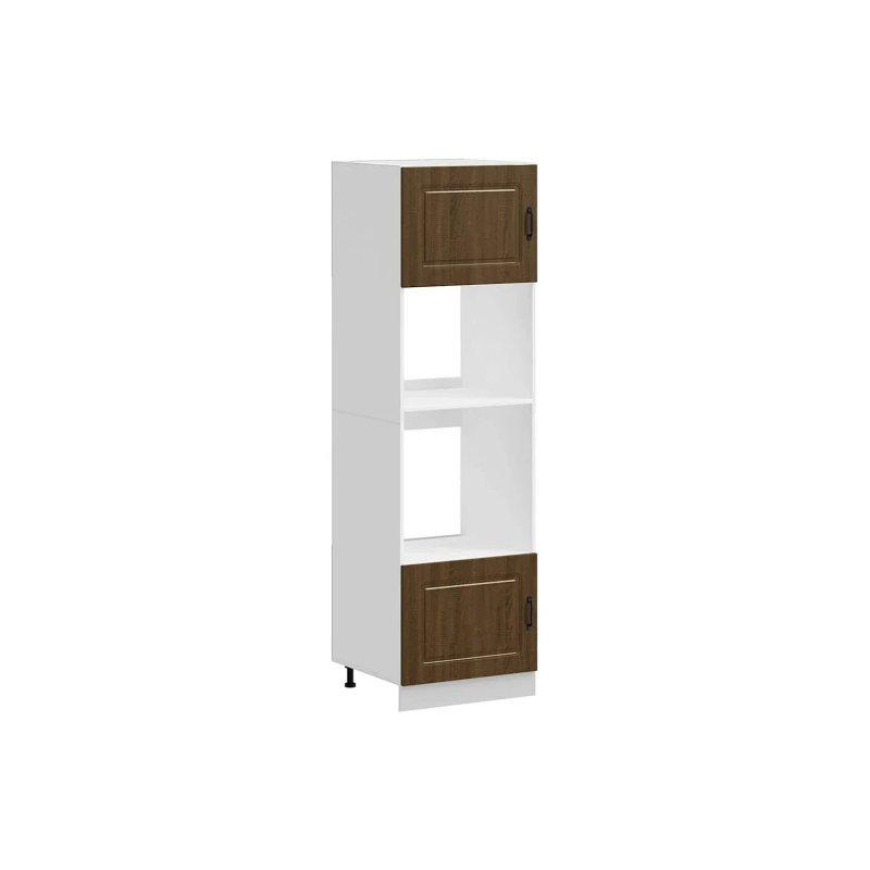 Endüstriyel Ahşap Fırın Dolabı 60x57x207 cm Kahverengi - 100596