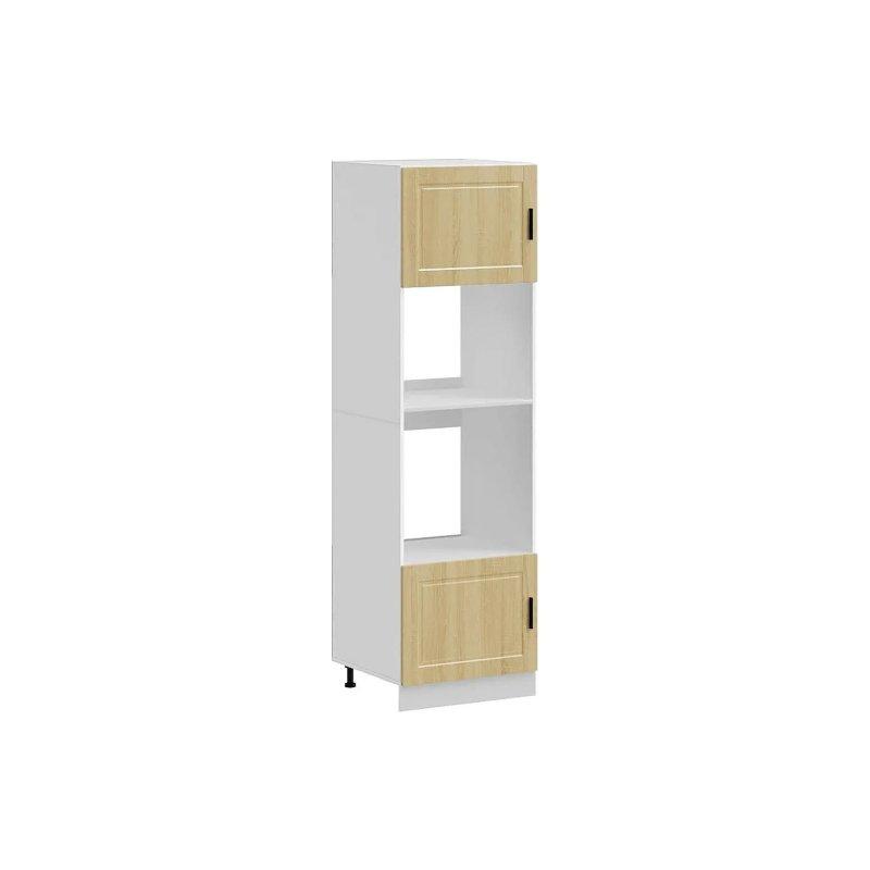 Endüstriyel Ahşap Fırın Dolabı 60x57x207 cm Sonomu Meşe Rengi 2'li Set - 100662
