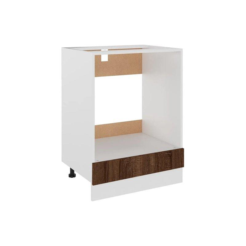 Endüstriyel Ahşap Fırın Dolabı Koyu Kahverengi 60x46x82 cm - 100584