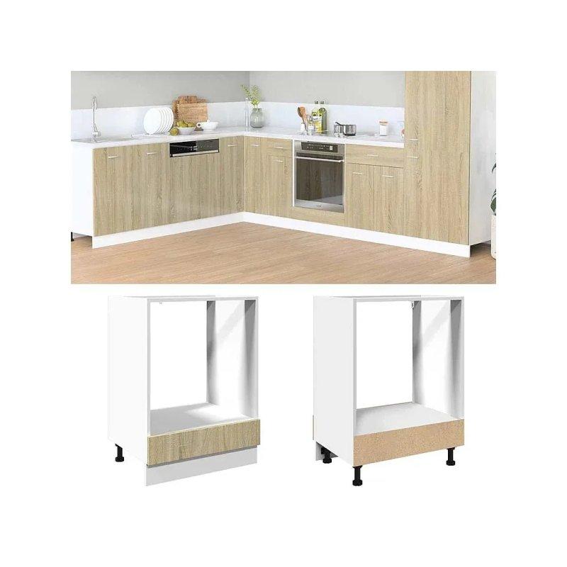 Endüstriyel Ahşap Fırın Dolabı Somon Meşe 60x46x82 cm - 100578