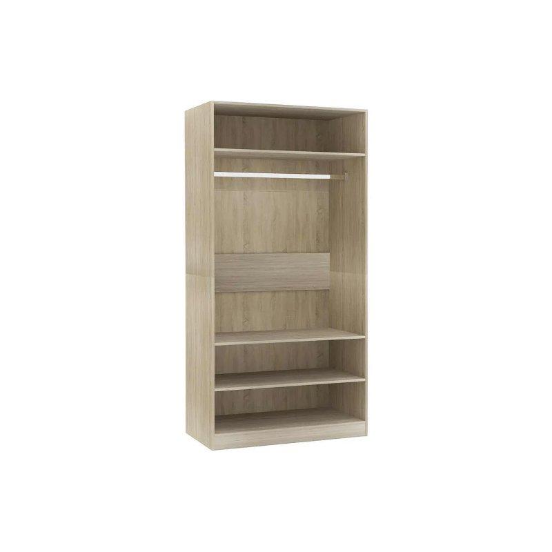 Endüstriyel Ahşap Gardrop Sonoma Ceviz 100x50x200 cm - 90448