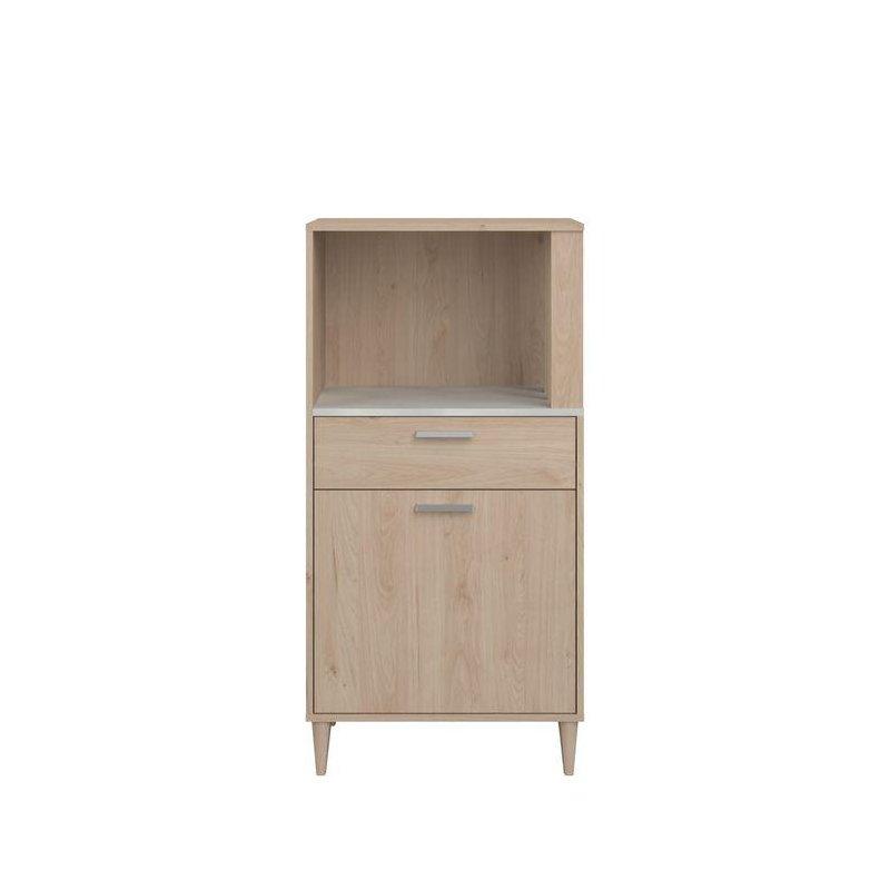 Endüstriyel Ahşap Kahve Köşesi 61x120x41 cm Açık Kahverengi - 100151