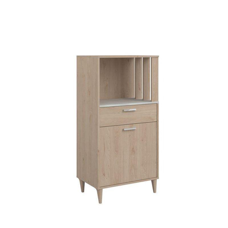 Endüstriyel Ahşap Kahve Köşesi 61x120x41 cm Açık Kahverengi - 100151