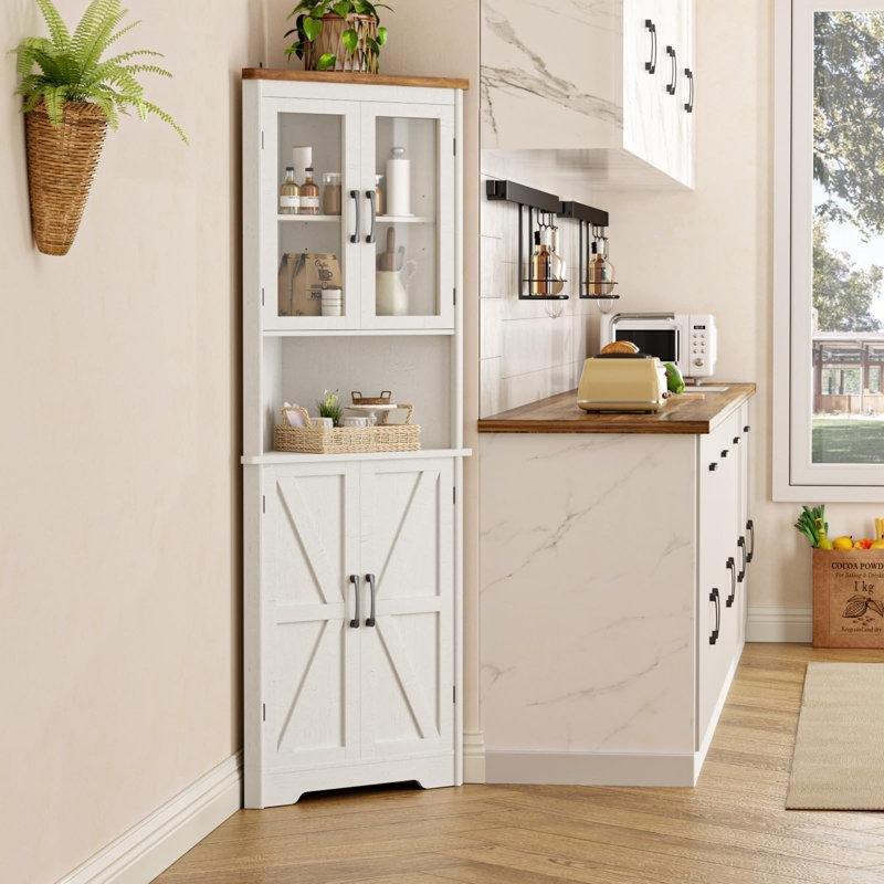 Endüstriyel Ahşap Köşeli Kahve Köşesi 170 cm Yüksekliğinde - 99955