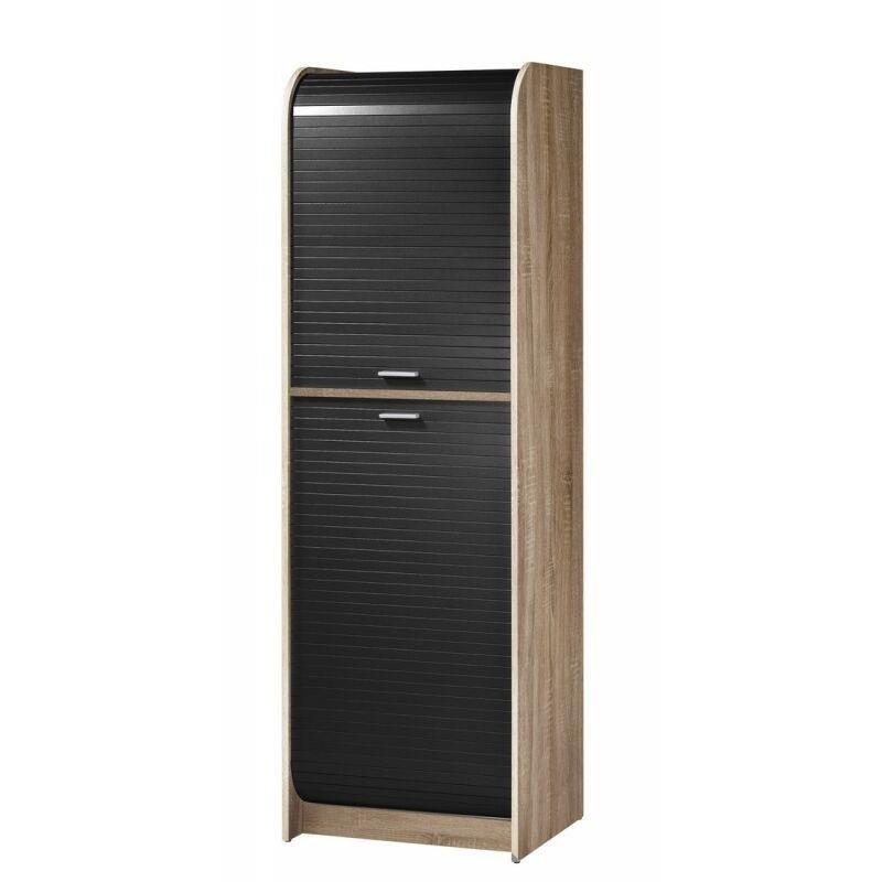 Endüstriyel Ahşap Mikrodalga Fırın Dolabı, Kayar Kapılı, 58 x 181 x 47 cm - 100936